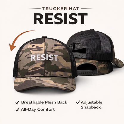 Camo RESIST Trucker Hat