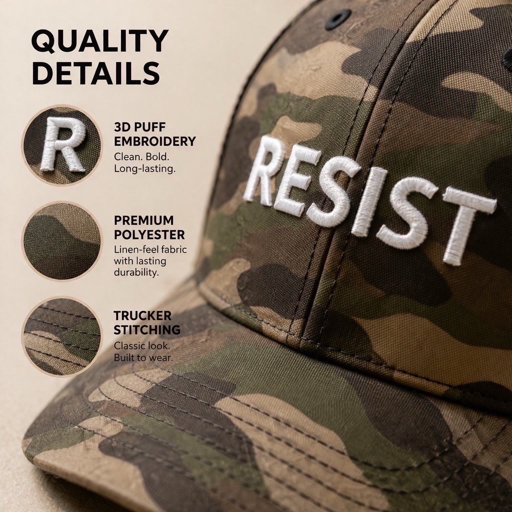 Camo RESIST Trucker Hat