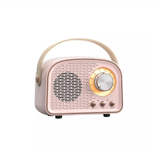 Retro Mini Bluetooth Speaker – Wireless Vintage Style, Clear Stereo Sound