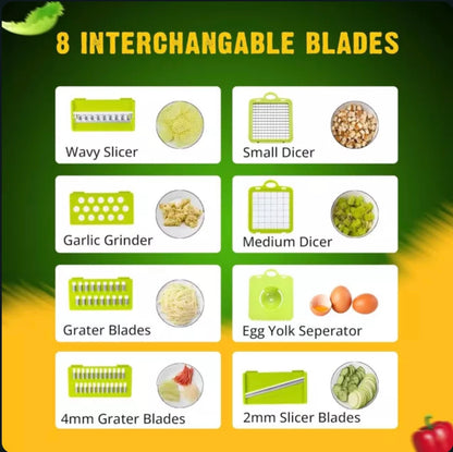 Multifunctional Vegetable Cutter & Slicer – 4-in-1 Kitchen Tool