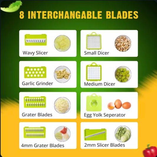 Multifunctional Vegetable Cutter & Slicer – 4-in-1 Kitchen Tool