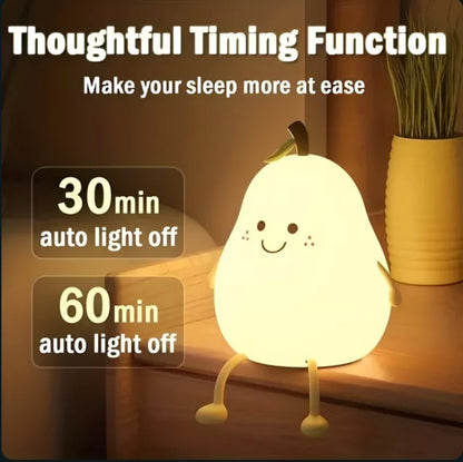 Adorable Pear-Shaped Nursery Night Light