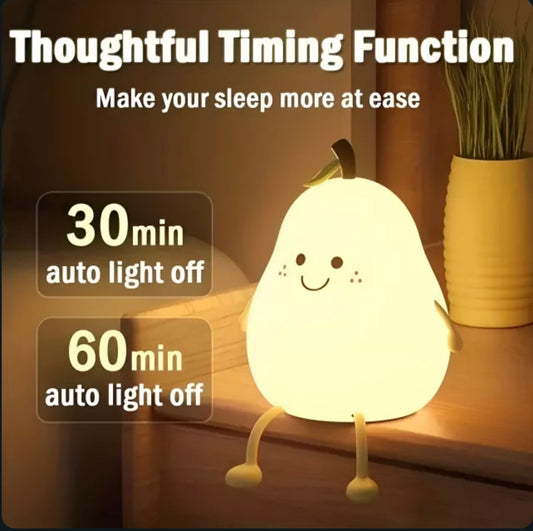 Adorable Pear-Shaped Nursery Night Light