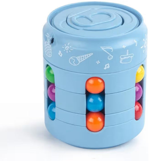 Colorful magic rotating fidget puzzle toy for stress relief and focu
