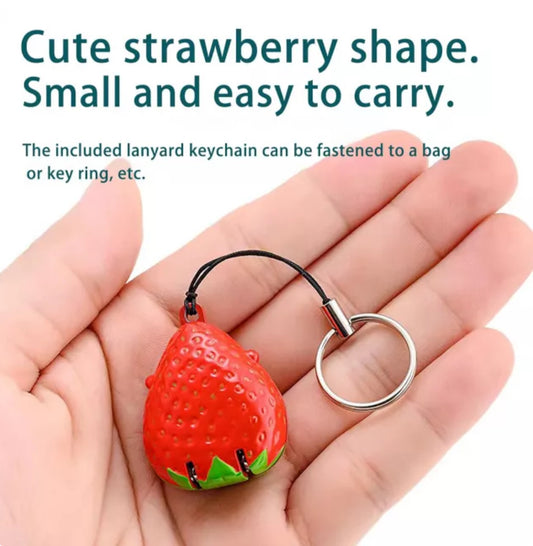 Strawberry Foldable Nail Clipper Keychain – Compact & Portable