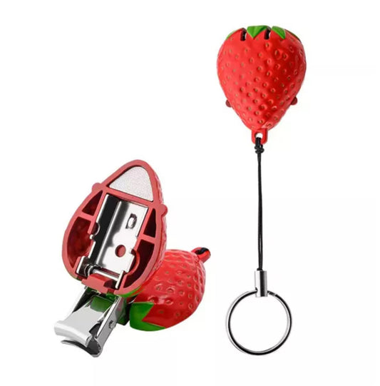 Strawberry Foldable Nail Clipper Keychain – Compact & Portable
