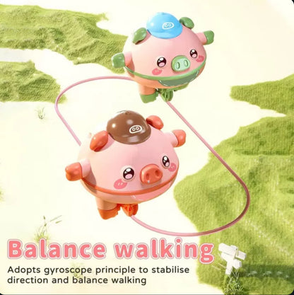 Tumbler Pig Unicycle Toy – Electric Balancing Pig on a Wire