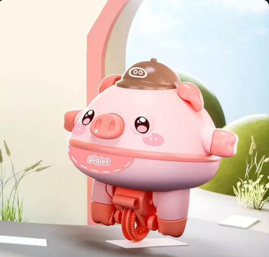 Tumbler Pig Unicycle Toy – Electric Balancing Pig on a Wire