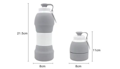 EcofloStow™ Collapsible Silicone Water Bottle – 20 oz | Eco-Friendly, BPA-Free, 7 Vibrant Colors