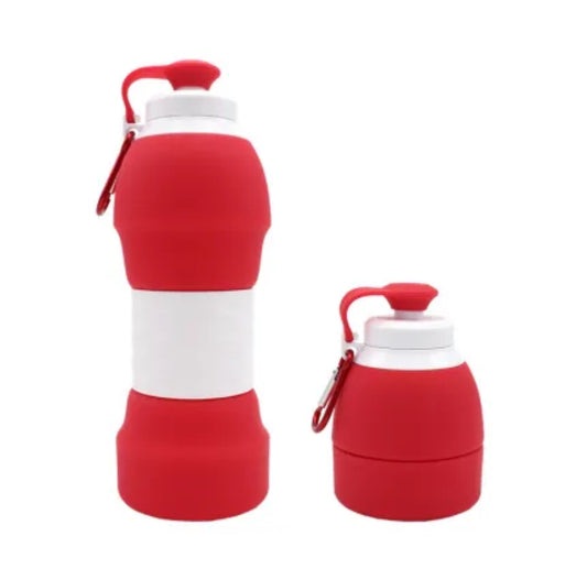 EcofloStow™ Collapsible Silicone Water Bottle – 20 oz | Eco-Friendly, BPA-Free, 7 Vibrant Colors