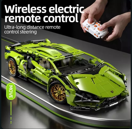 Racing Supercar Model Building Blocks Set – 1280PCS Electric Powered