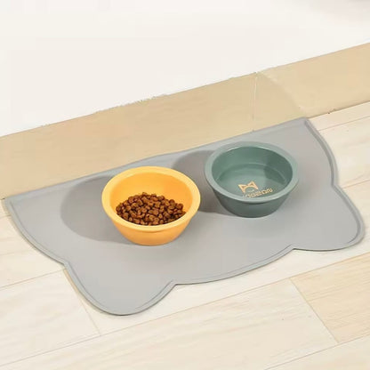 Silicone Pet Feeding Bowl Mat – Waterproof, Non-Slip & Easy to Clean (Dogs & Cats)