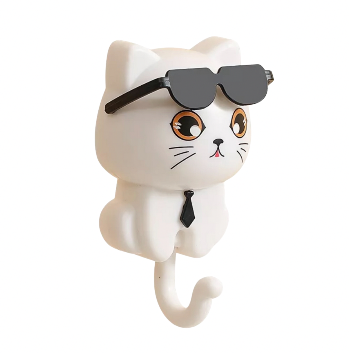 Adorable Cartoon Cat Wall Hook – Waterproof, Damage-Free Hanging