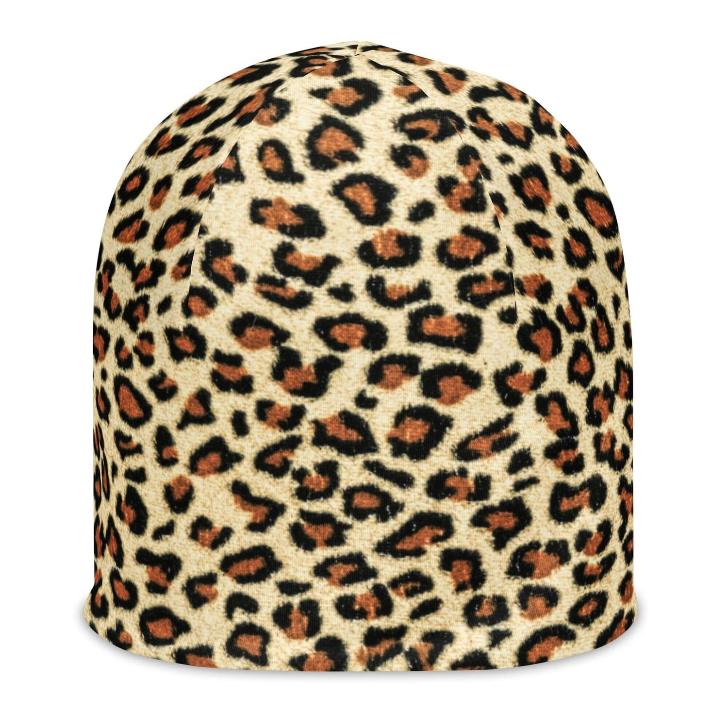 Product mockupLeopard Print Beanie Hat