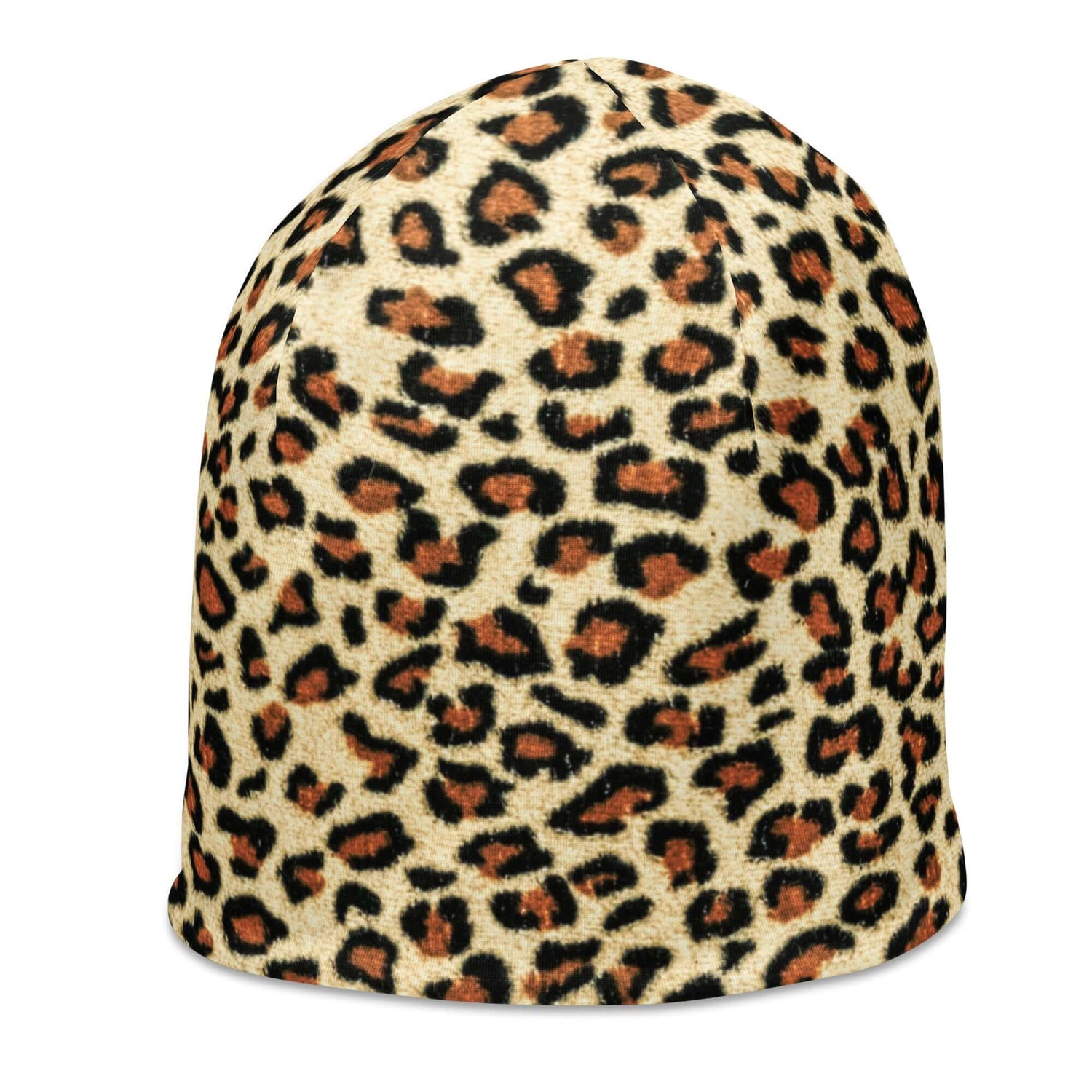 Leopard Print Beanie Hat