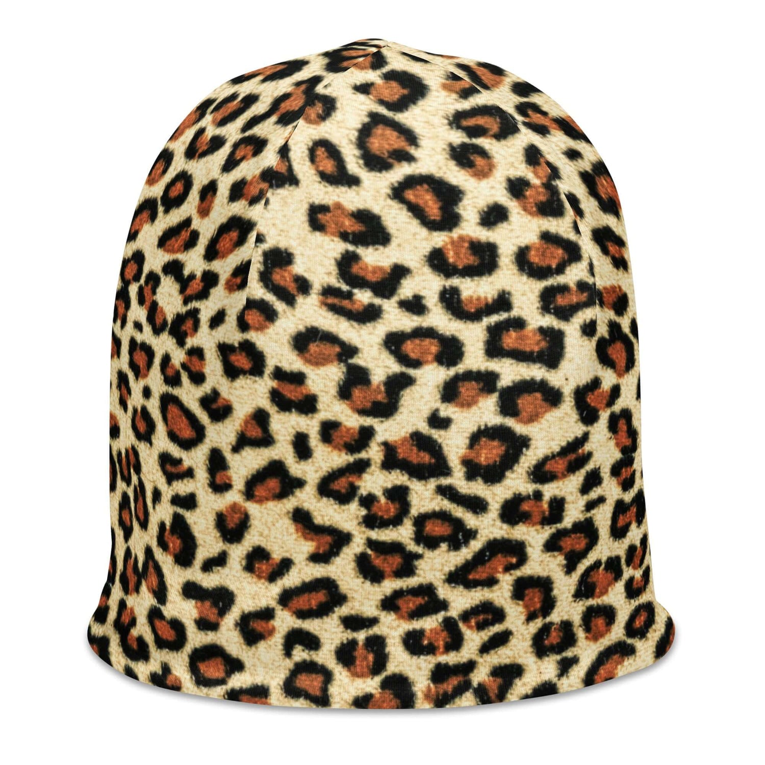 Leopard Print Beanie Hat