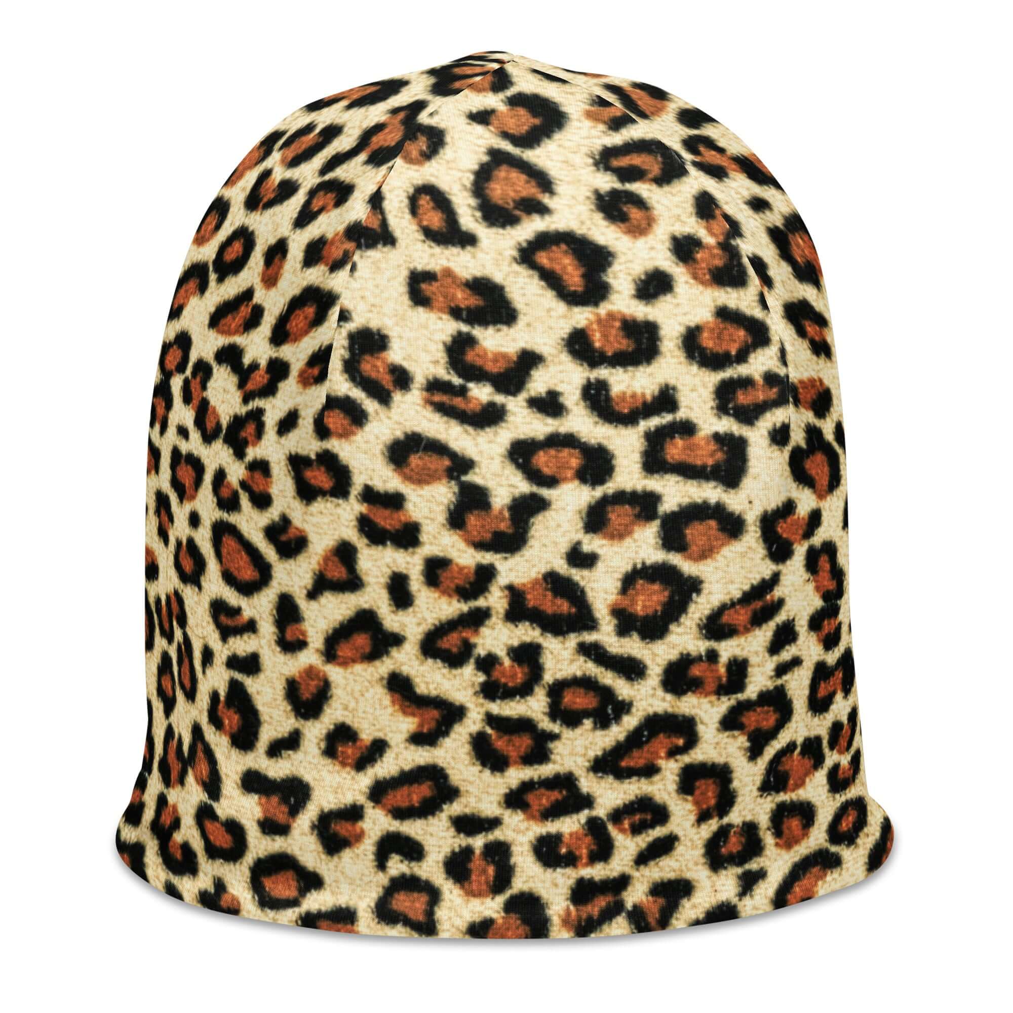 Leopard Print Beanie Hat