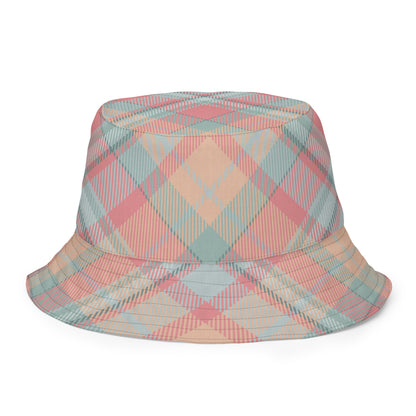 Reversible Pastel Rose Floral Bucket Hat