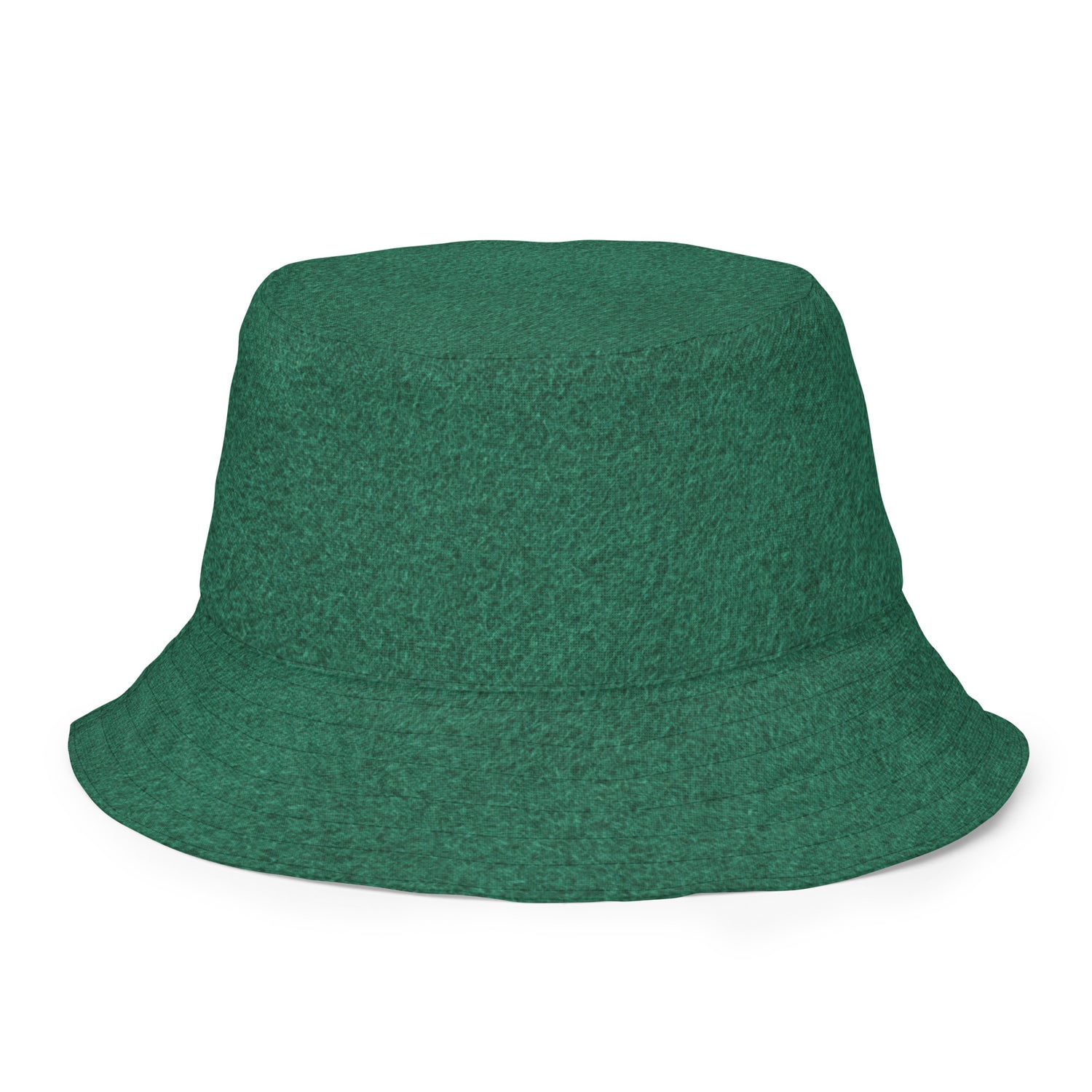 Reversible Emerald Green Snakeskin Bucket Hat