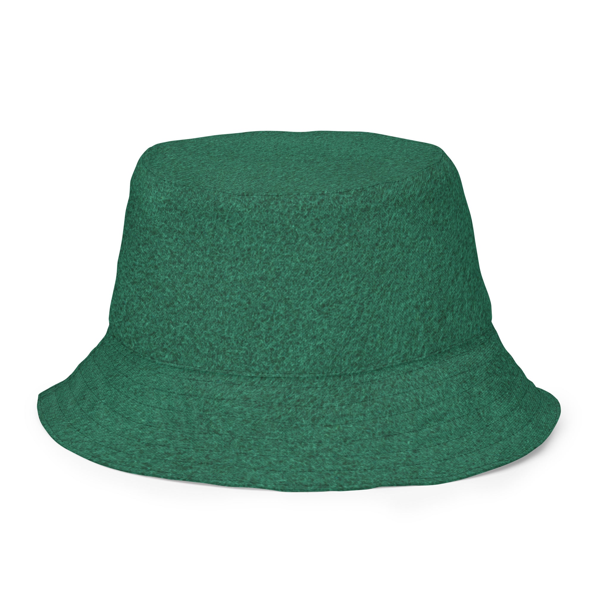 Reversible Emerald Green Snakeskin Bucket Hat