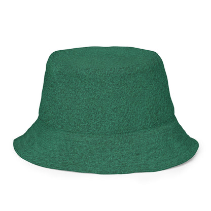 Reversible Emerald Green Snakeskin Bucket Hat