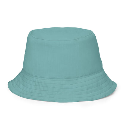 Reversible Plaid Teal Bucket Hat