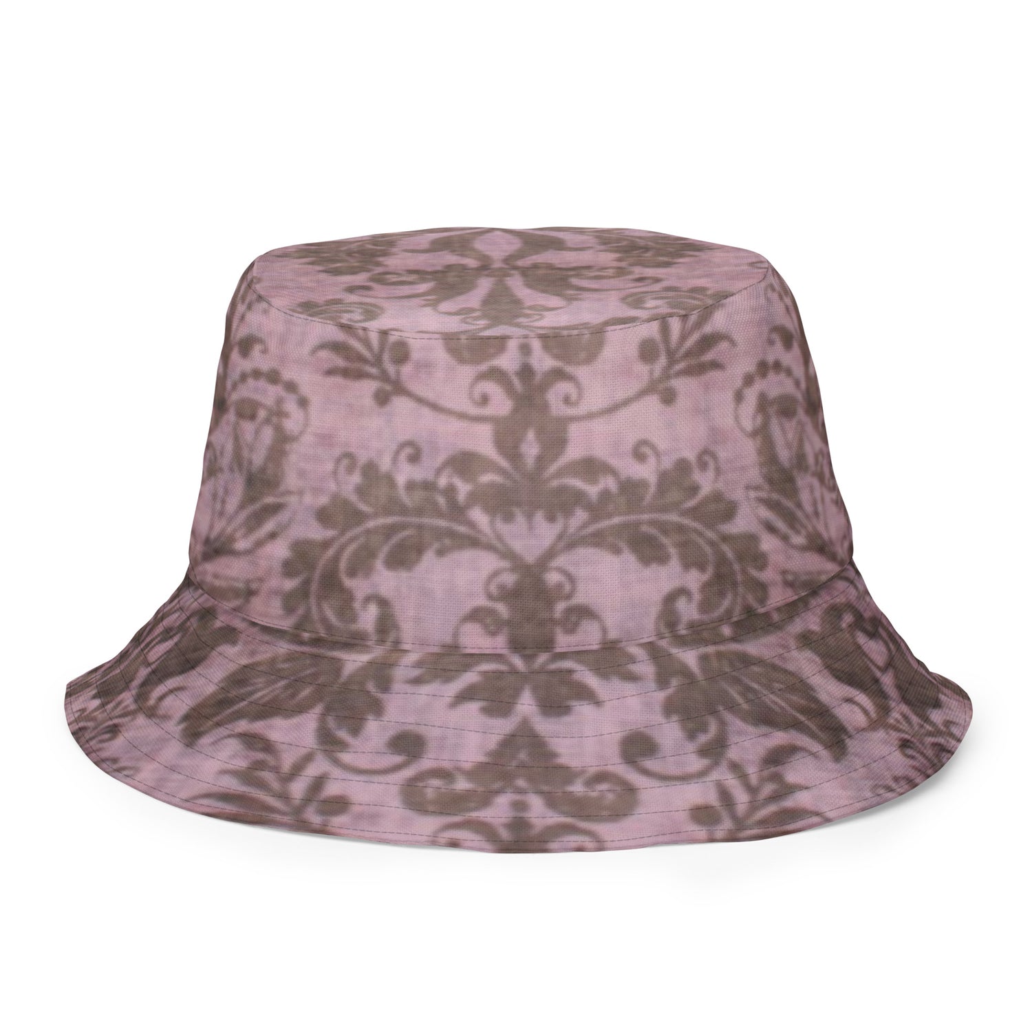  Reversible Plum Plaid Bucket Hat