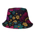 retro floral reversible bucket hat
