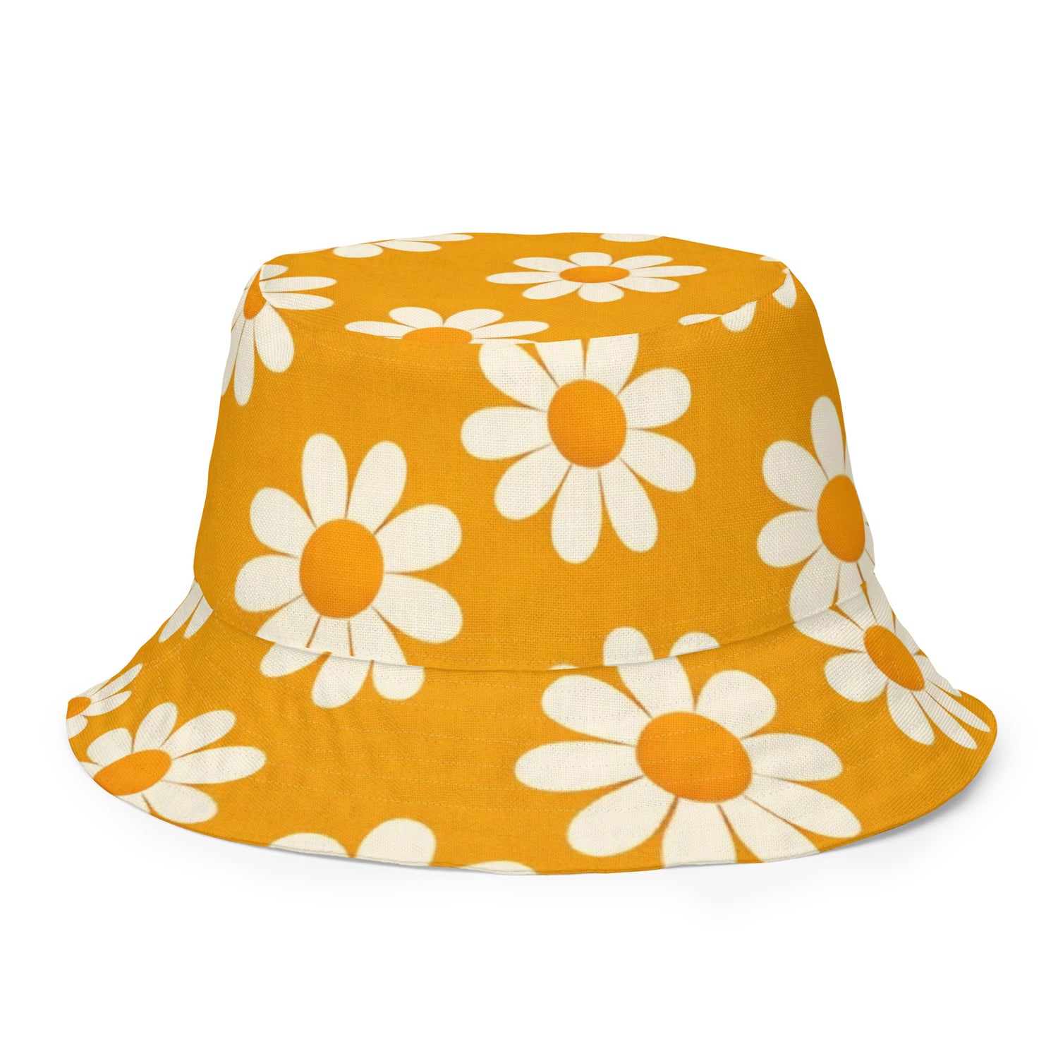 reversible daisy bucket hat