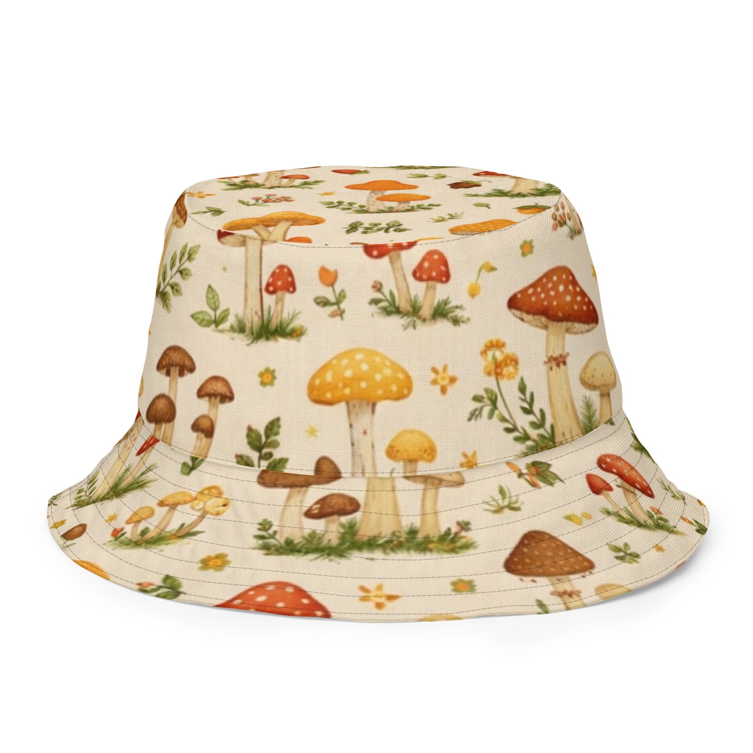 cottagecore mushroom bucket hat