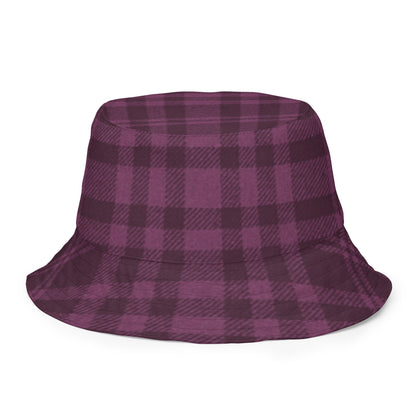 reversible plum bucket hat