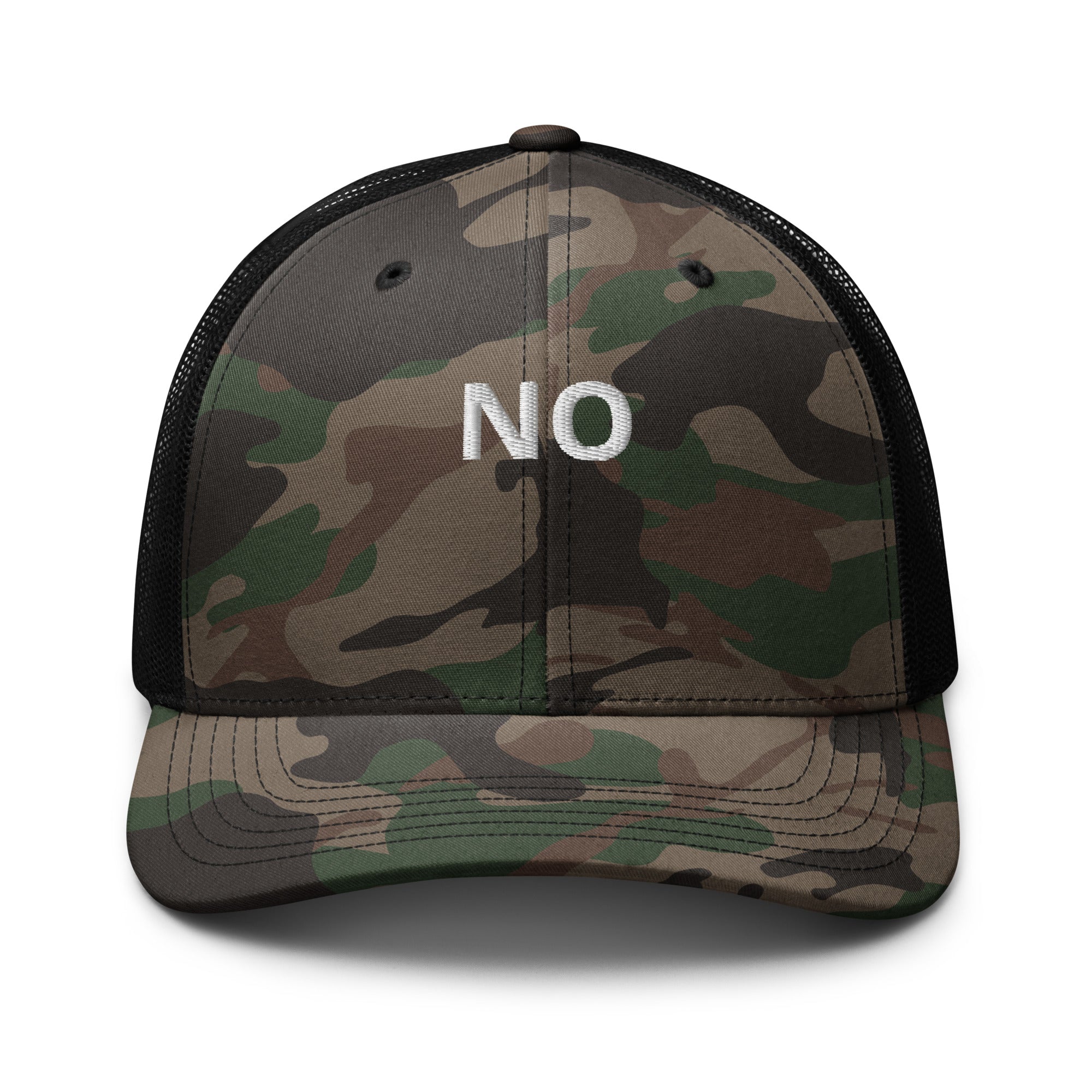 no camo trucker hat