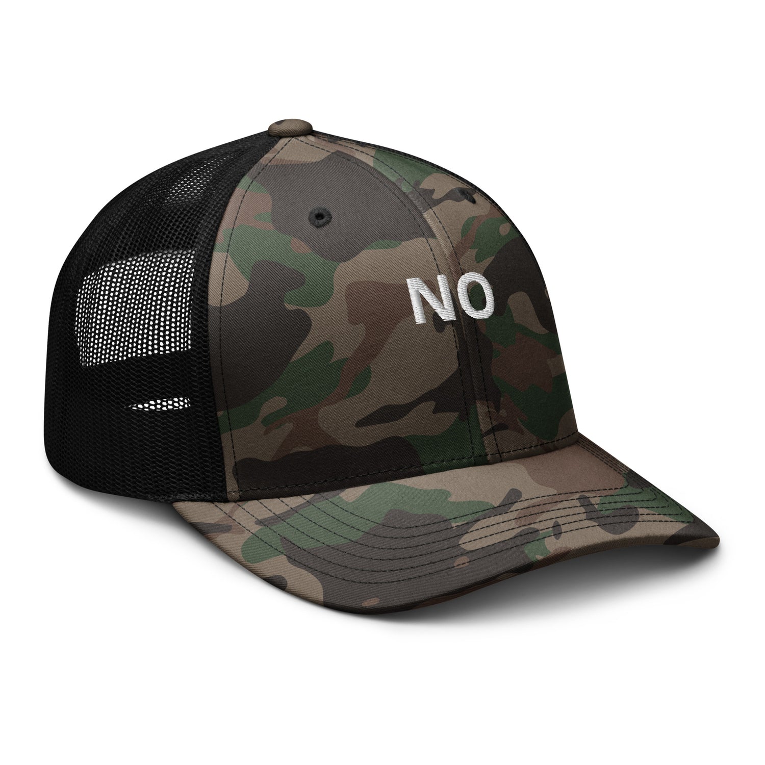 no camo trucker hat