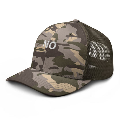 no camo trucker hat