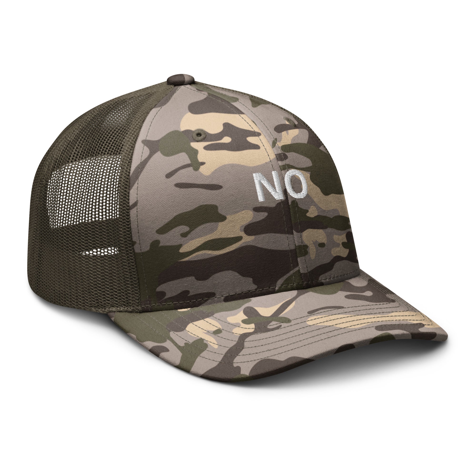 no camo trucker hat
