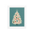 mid century christmas tree wall art