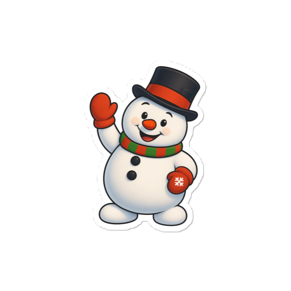Snowman Christmas Sticker