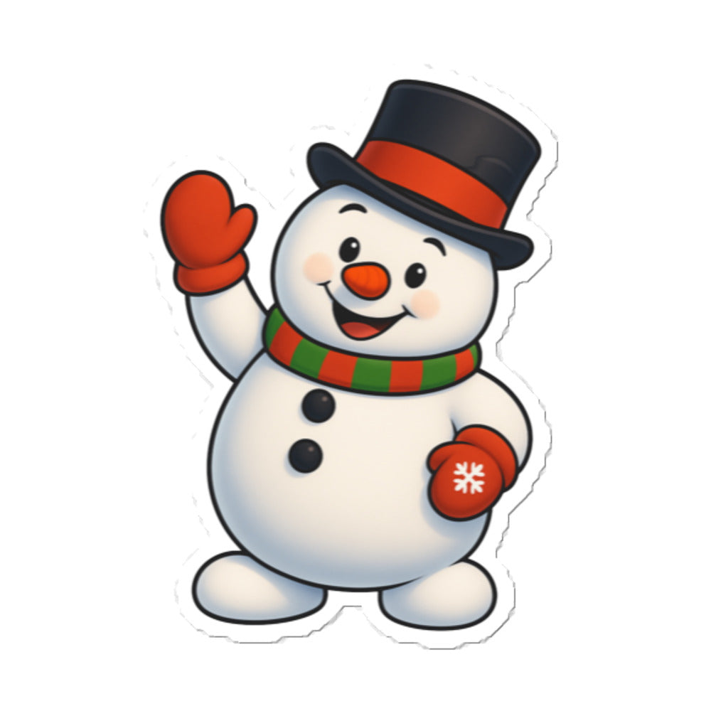 Snowman Christmas Sticker