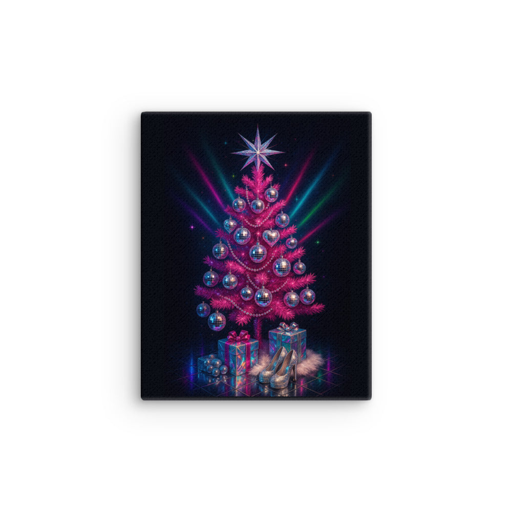 Disco Christmas Tree Wall Art