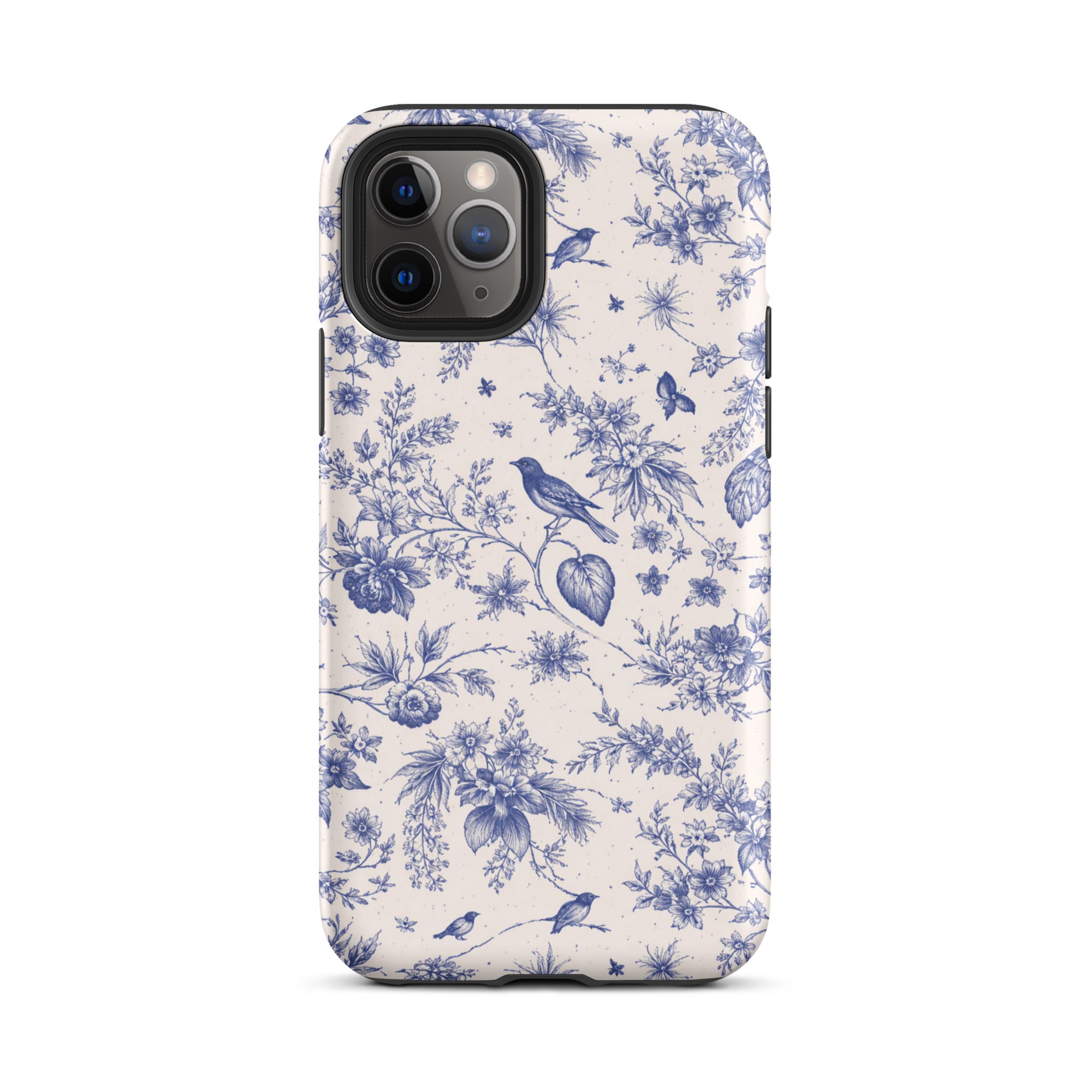 Elegant Blue Toile iPhone Case