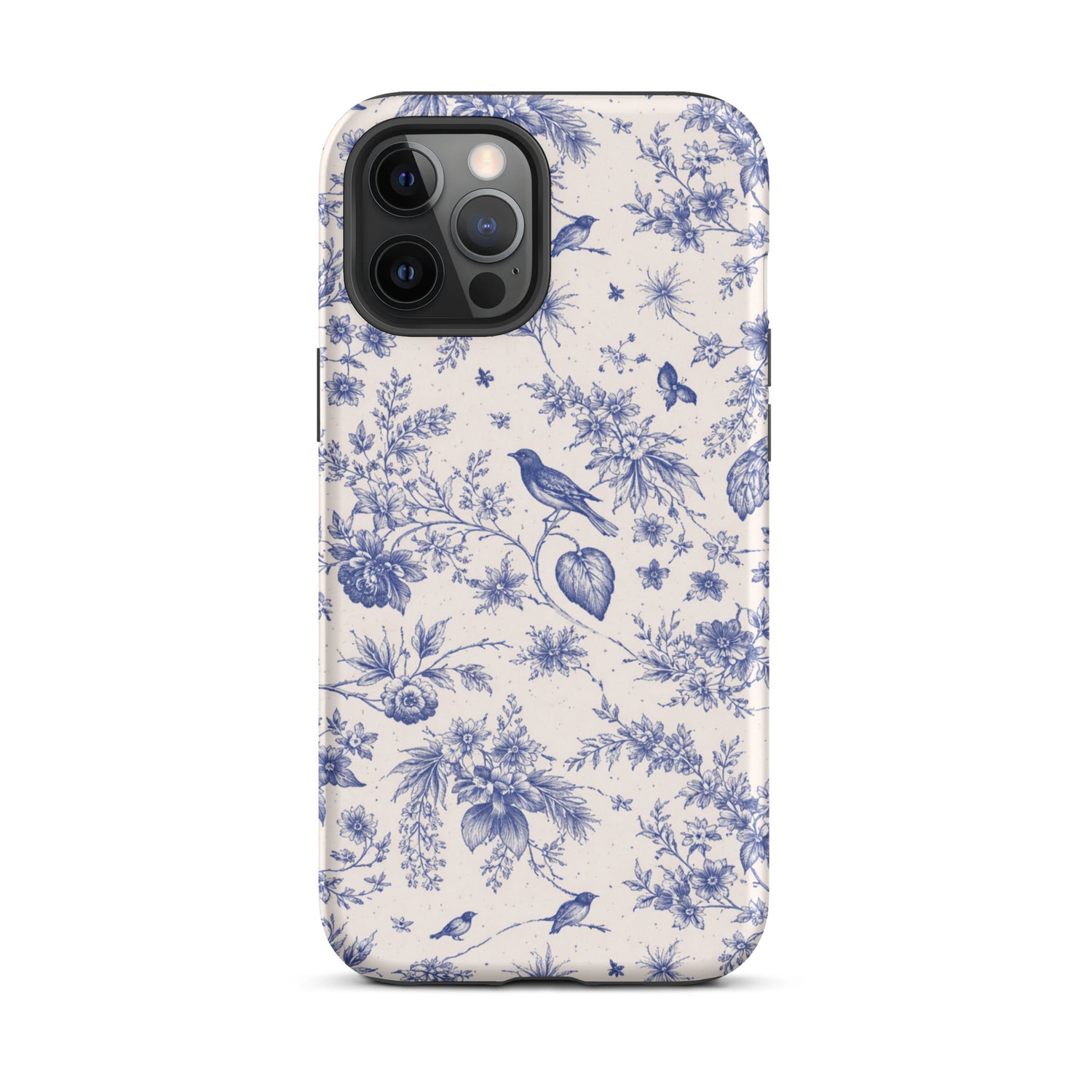 Elegant Blue Toile iPhone Case