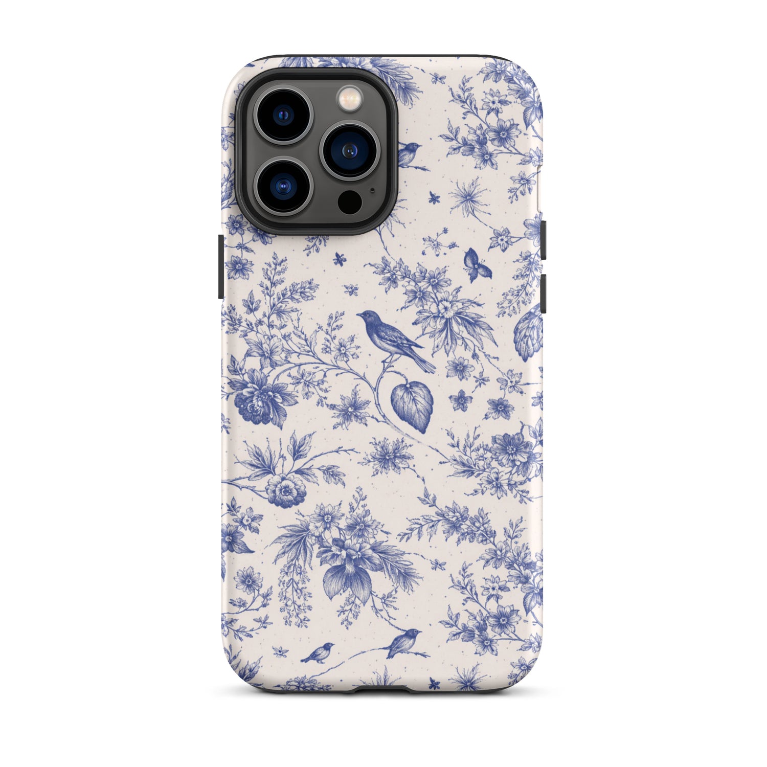 Elegant Blue Toile iPhone Case