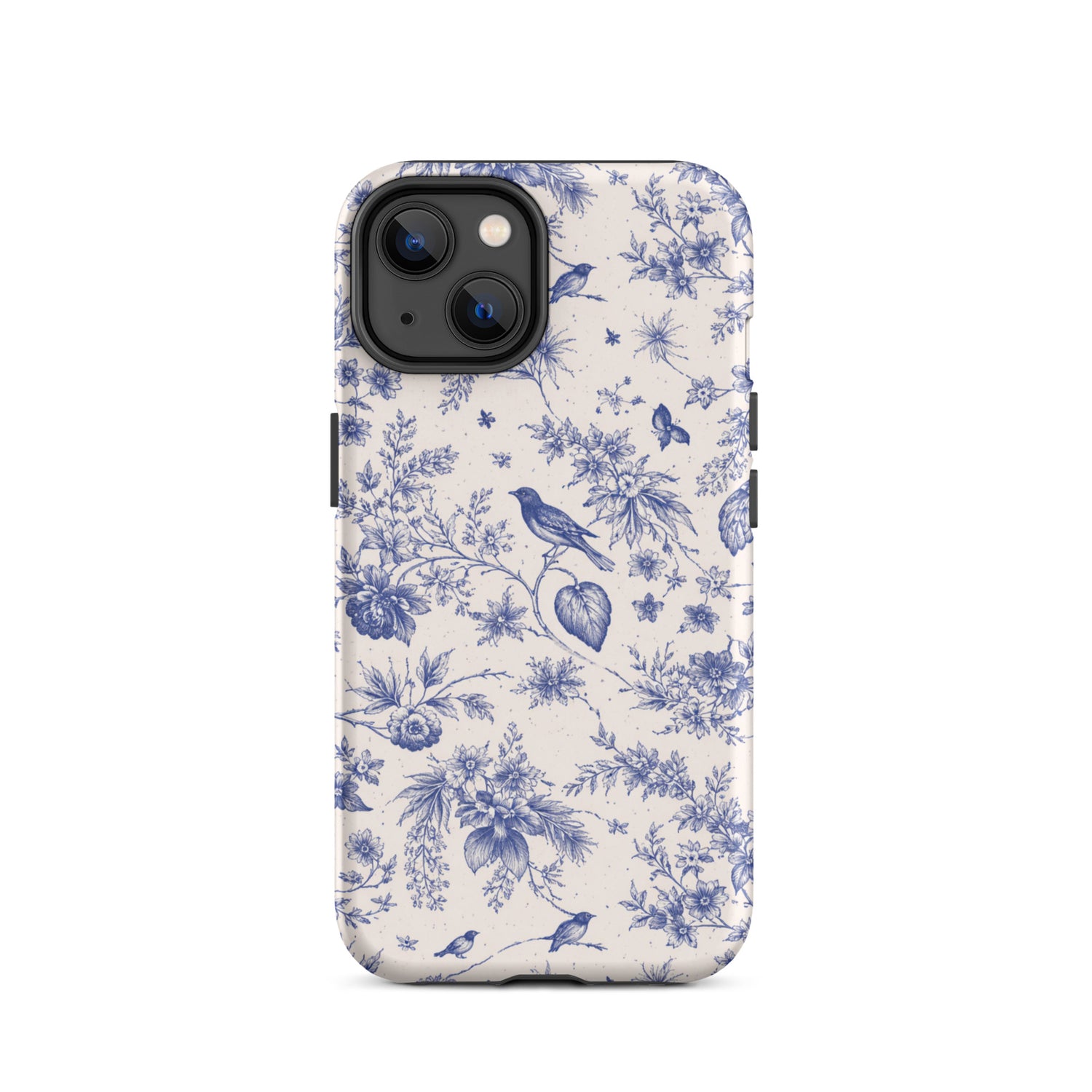 Elegant Blue Toile iPhone Case
