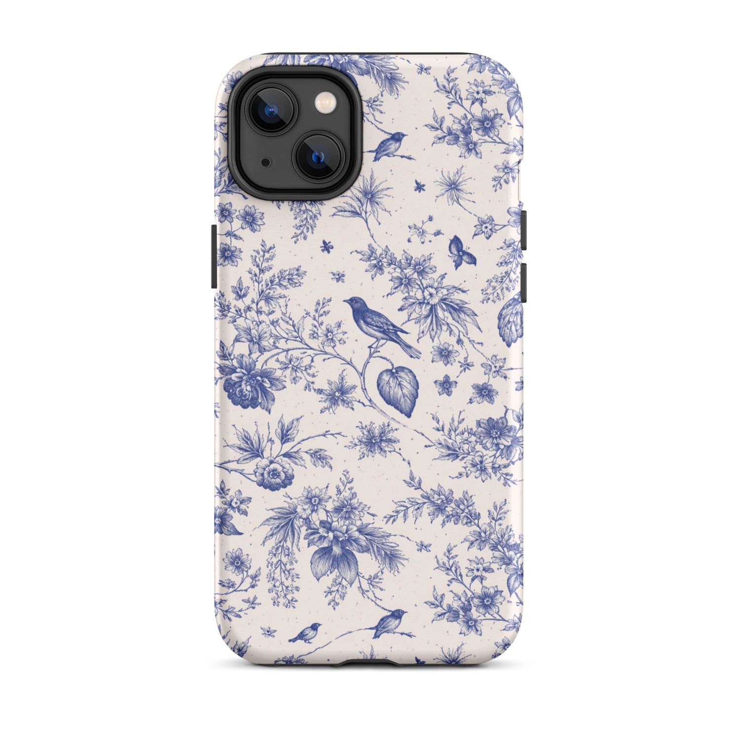 Elegant Blue Toile iPhone Case
