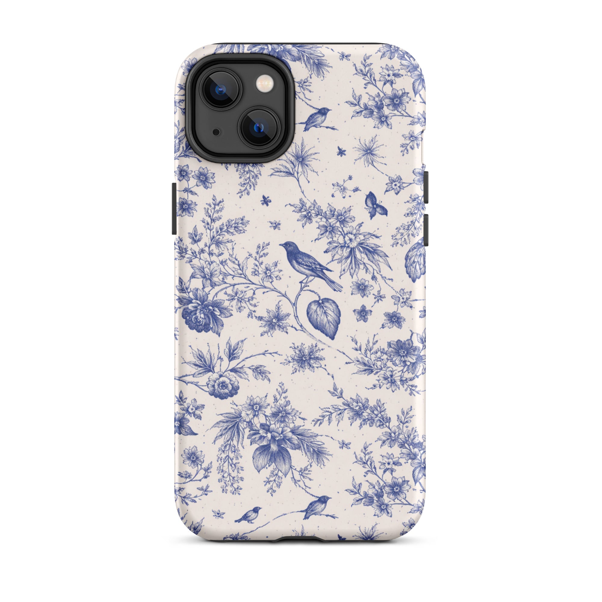Elegant Blue Toile iPhone Case