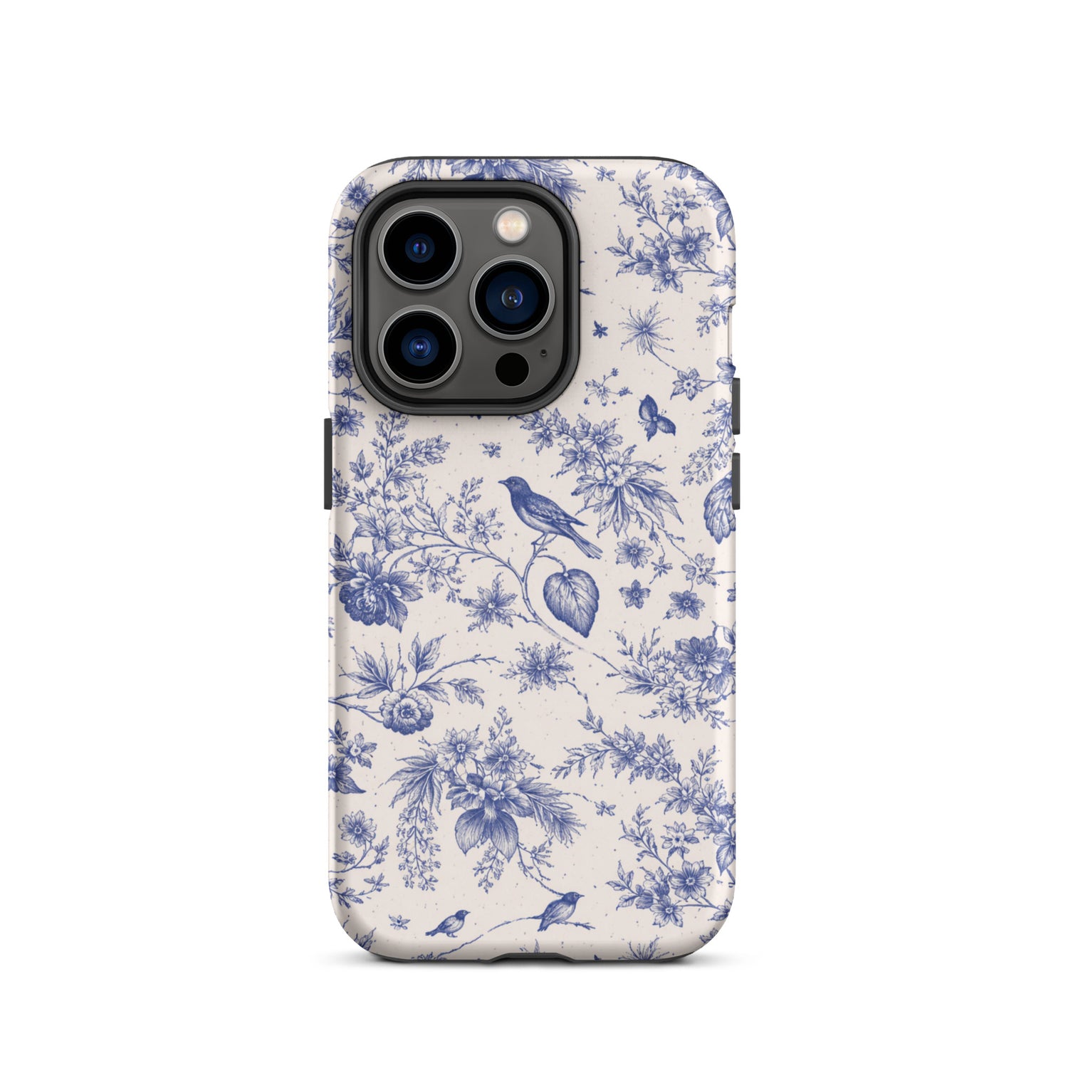 Elegant Blue Toile iPhone Case
