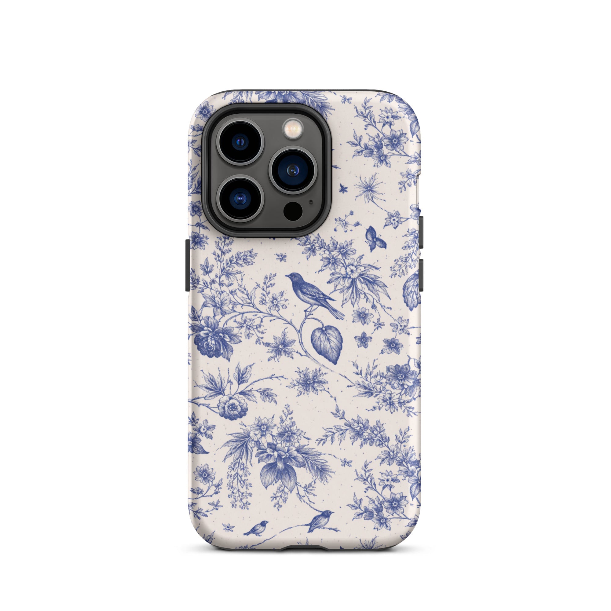Elegant Blue Toile iPhone Case