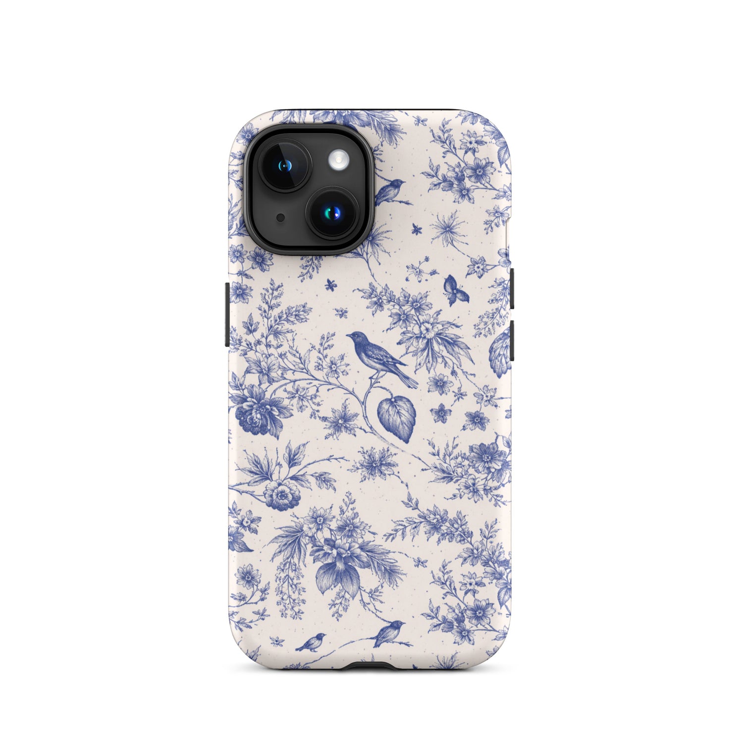 Elegant Blue Toile iPhone Case