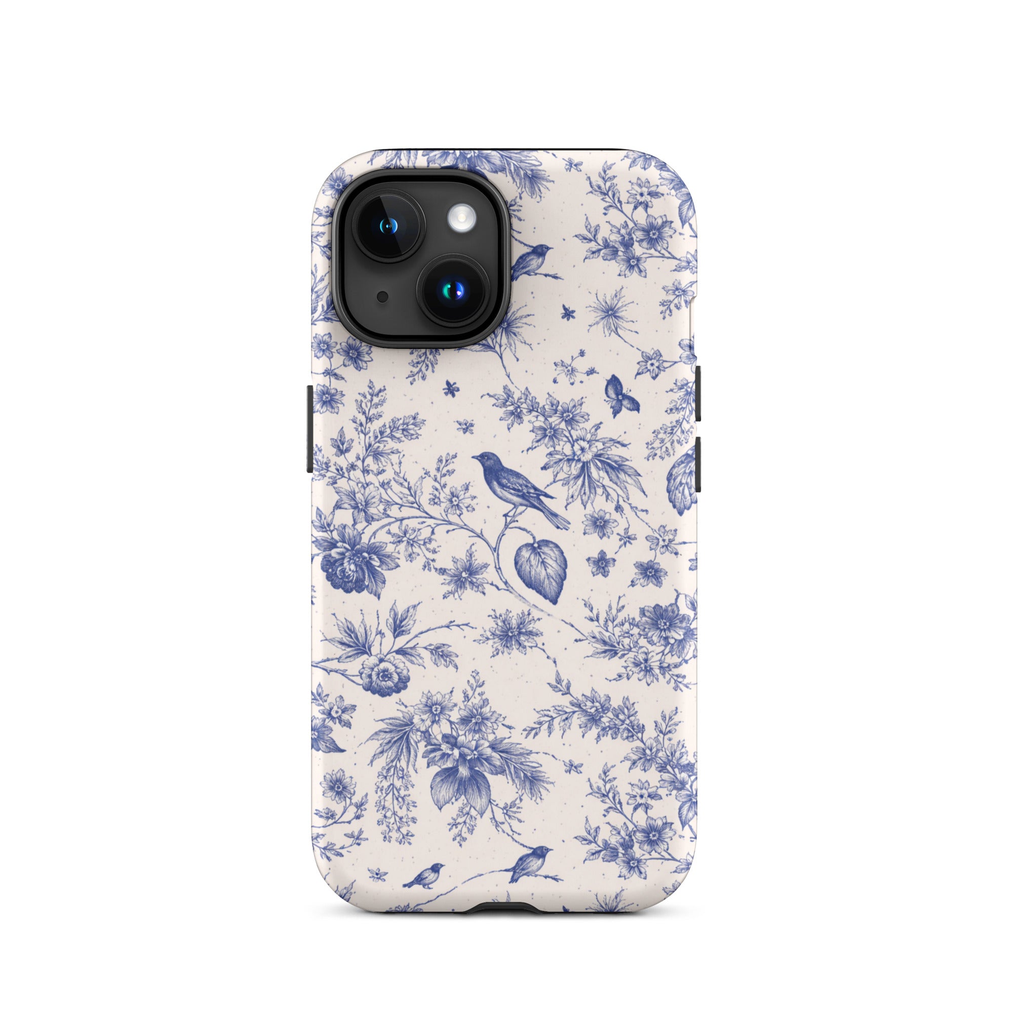 Elegant Blue Toile iPhone Case
