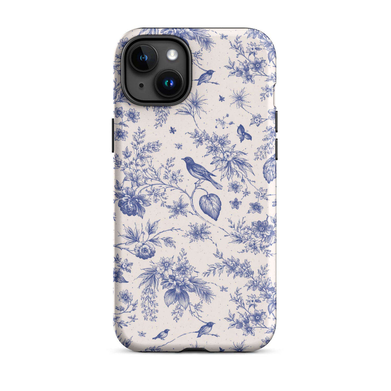 Elegant Blue Toile iPhone Case